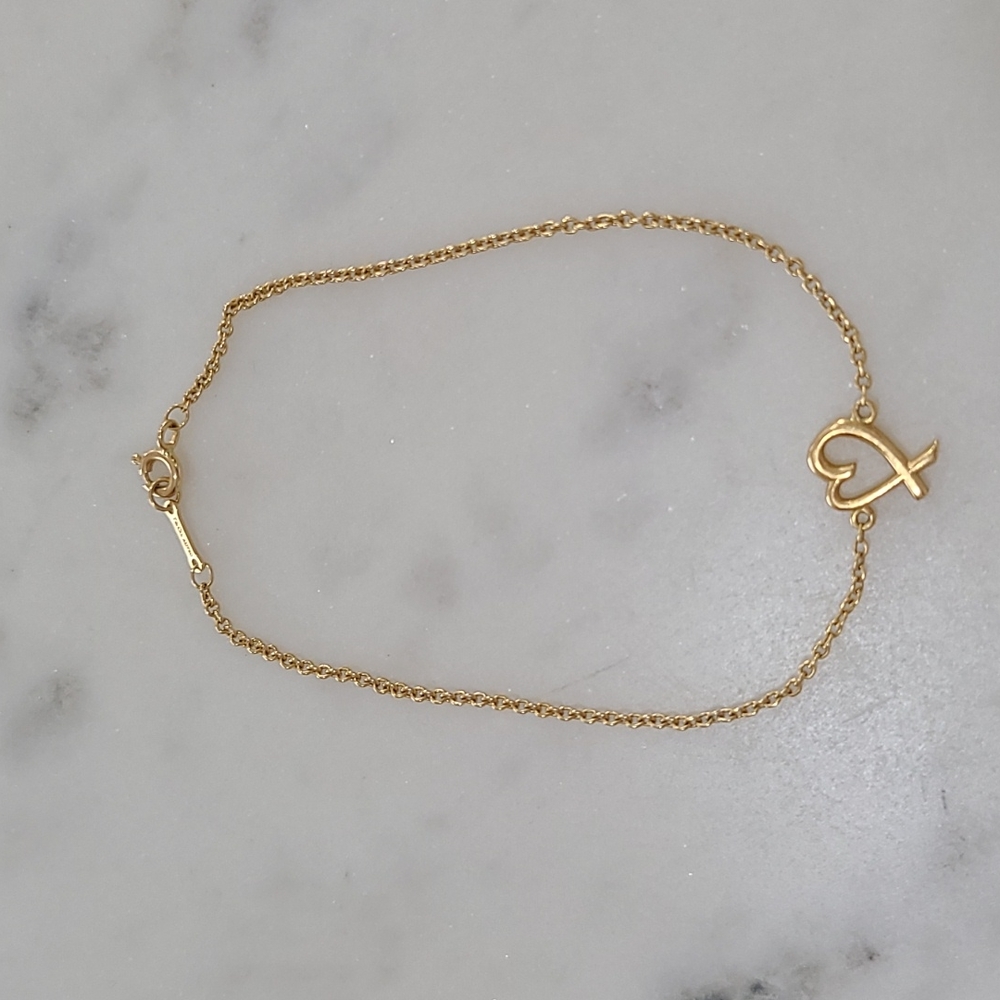 Tiffany & Co. Paloma Picasso 18k Yellow Gold Loving Heart Bracelet - Picture 1 of 6